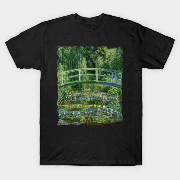 Monet japanese bridge T-Shirt by IceTees